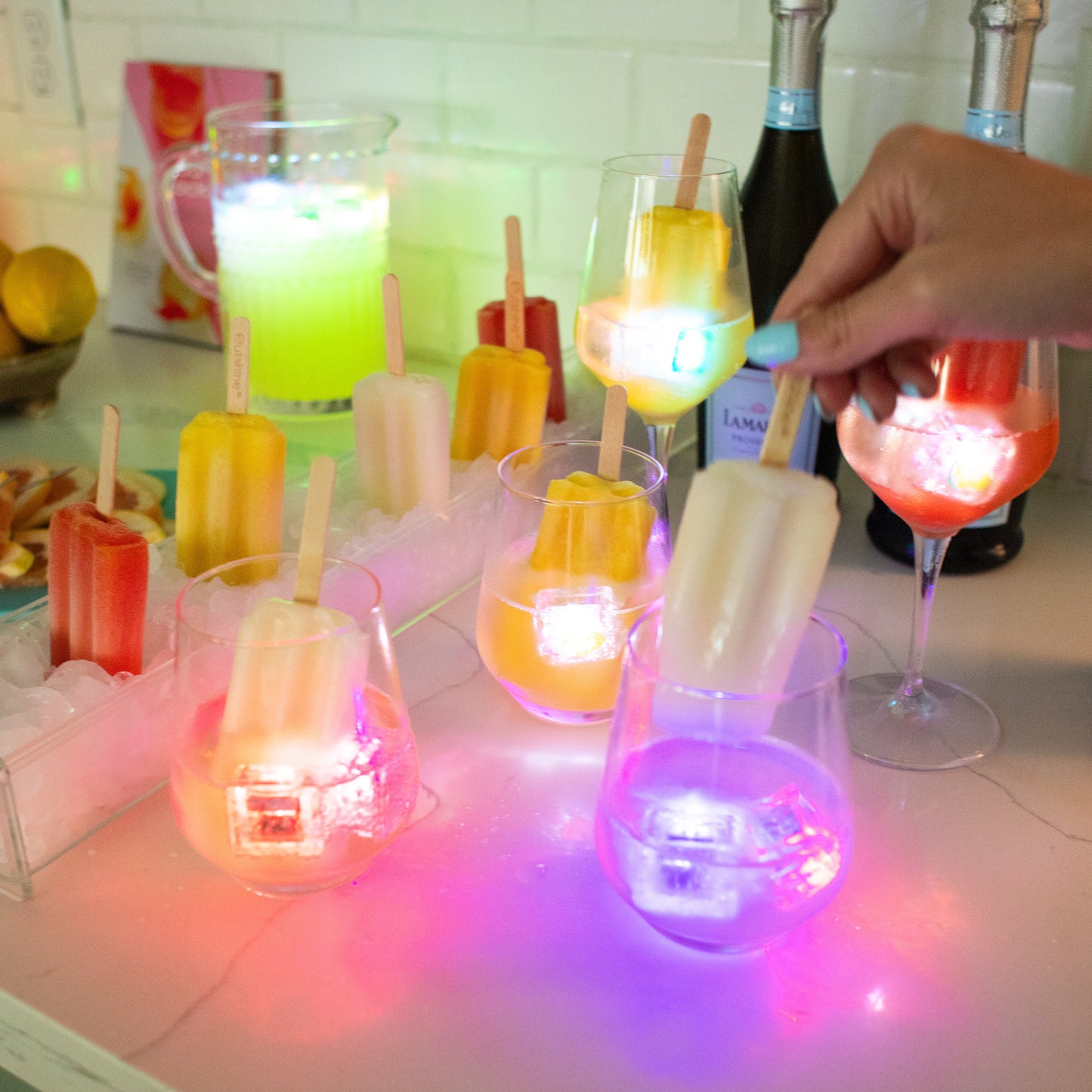 Glo Cubes LED drink lights