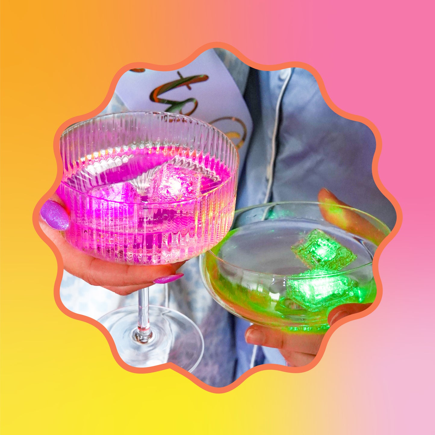 Glo Cubes Multicolored 4 Pack