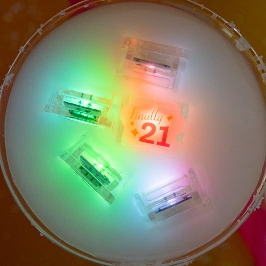 Glo Cubes 21st Birthday 12 Pack